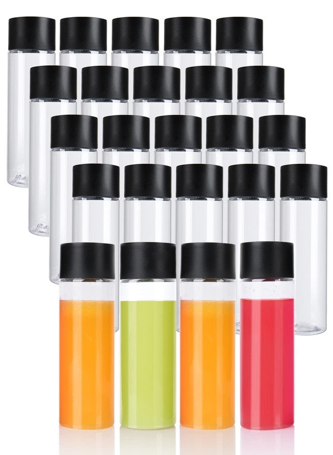 zmybcpack 24 Pack 8 oz Plastic Juice Bottles With Caps-Plastic Smoothie Bottles-Reusable Bulk Beverage Containers with Lids For Juice, Beverage - Image 1
